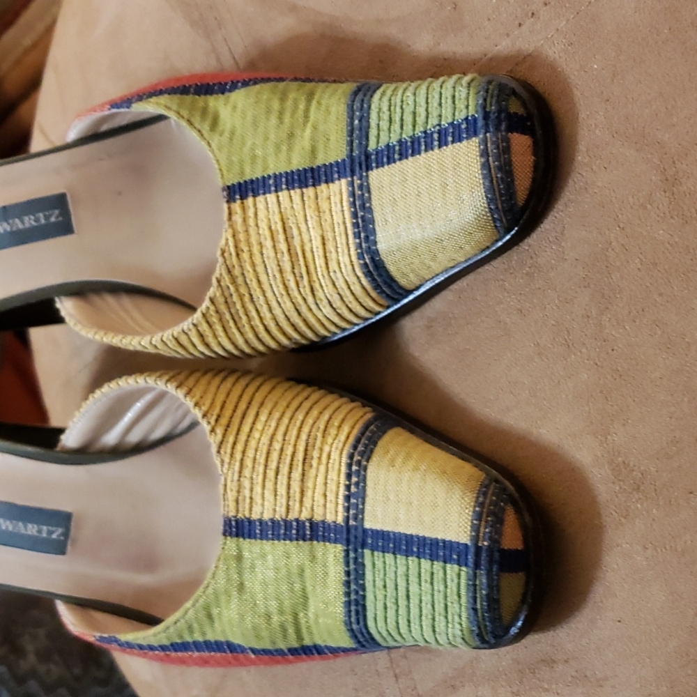 Mark Schwartz Color-Block Mules - Picture 11 of 11